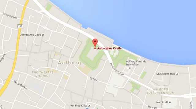 location Aalborghus Castle on map