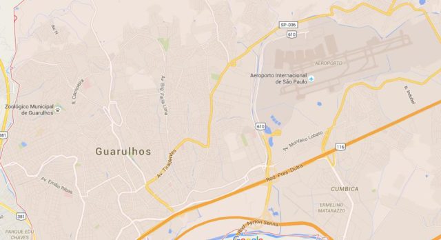 Map of Guarulhos Brazil