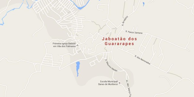Map of Jaboatão dos Guararapes Brazil