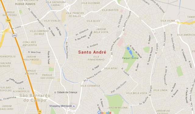 Map of Santo André Brazil