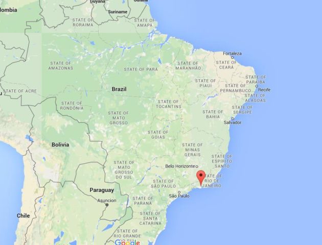 Location Duque de Caxias on map Brazil