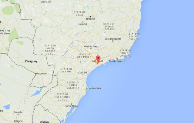 Location Santo André on map Brazil