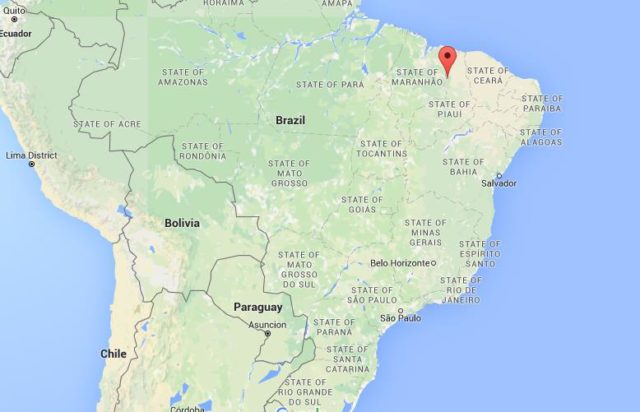 Location Teresina on map Brazil