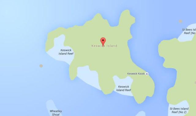 Map of Keswick Island Australia