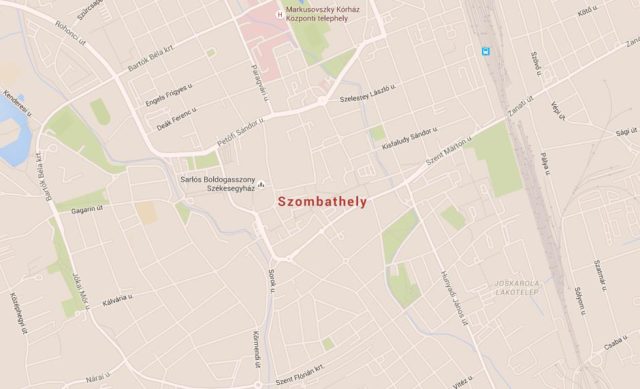 Map of Szombathely Hungary