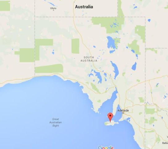 Location Kangaroo Island on map South Australia