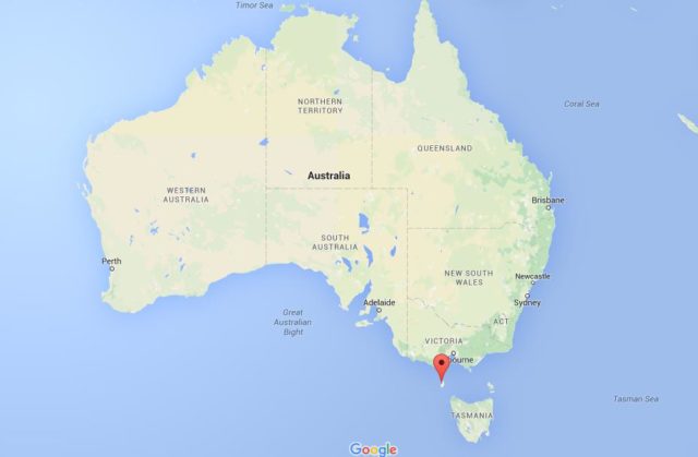 Location King Island on map Australia
