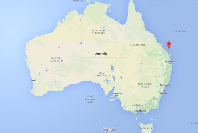 Location Lady Elliot Island on map Australia