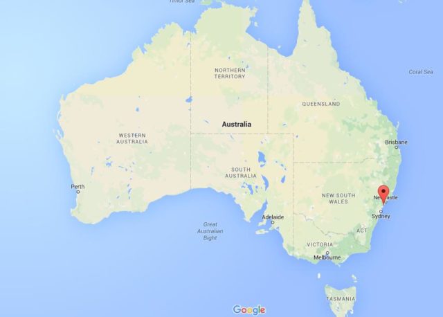 Location The Entrance on map Australia