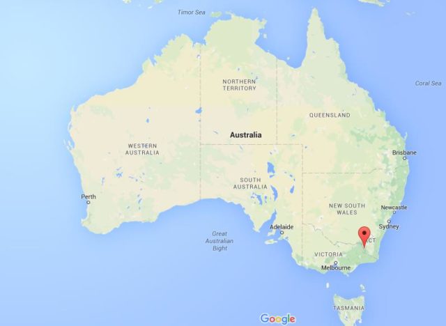 Location Thredbo on map Australia