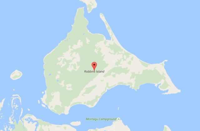 Map of Robbins Island Australia