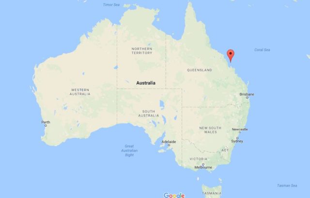 Location Northumberland Islands on map Australia