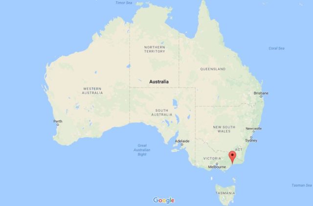 Location Raymond Island on map Australia