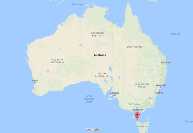 Location Robbins Island on map Australia