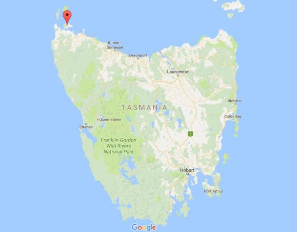 Location Robbins Island on map Tasmania