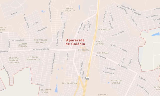 Map of Aparecida de Goiania Brazil