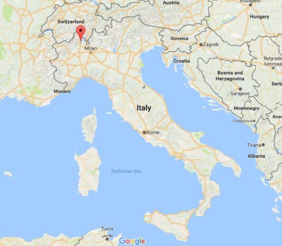 Location Borromean Islands on map Italy