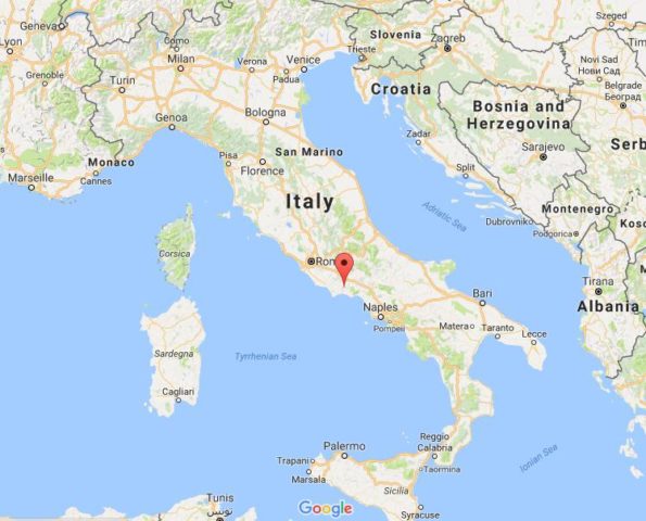 Location Ausoni Mountain on map Italy