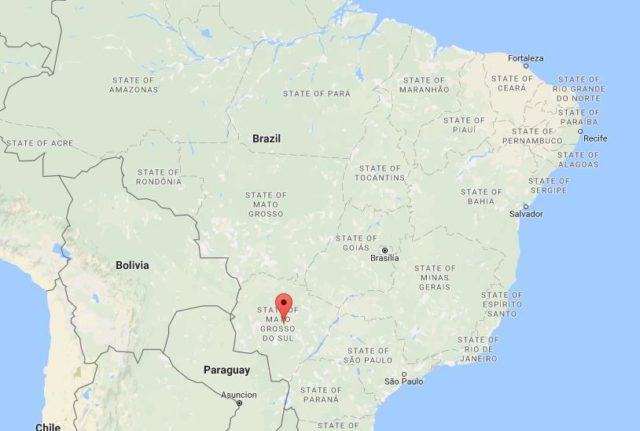 Location Campo Grande on map Brazil