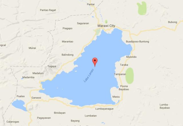 Map of Lake Lanao Philippines