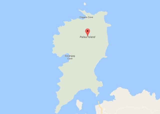 Map of Palaui Island Philippines