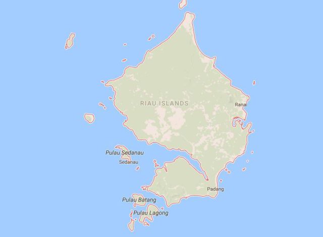 Map of Riau Islands Indonesia