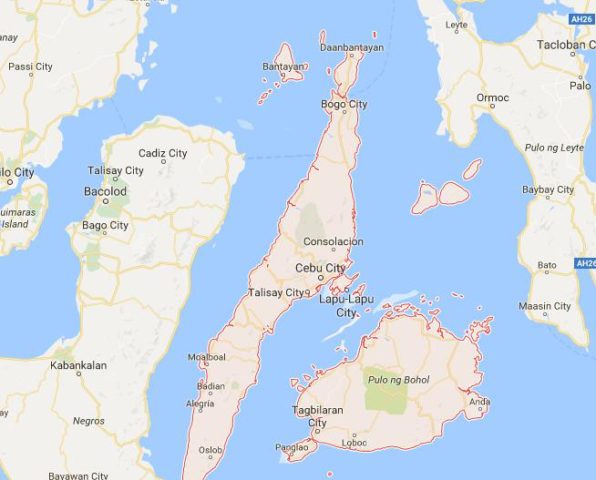 Map of Visayas Philippines