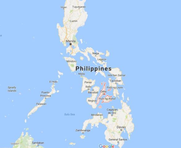 Location Visayas on map Philippines