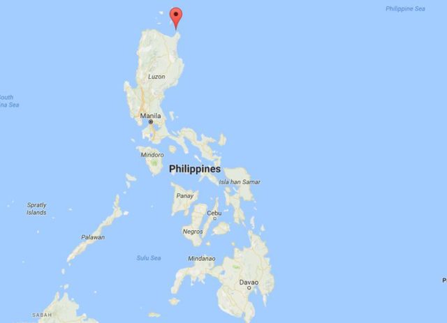 Location Palaui Island on map Philippines