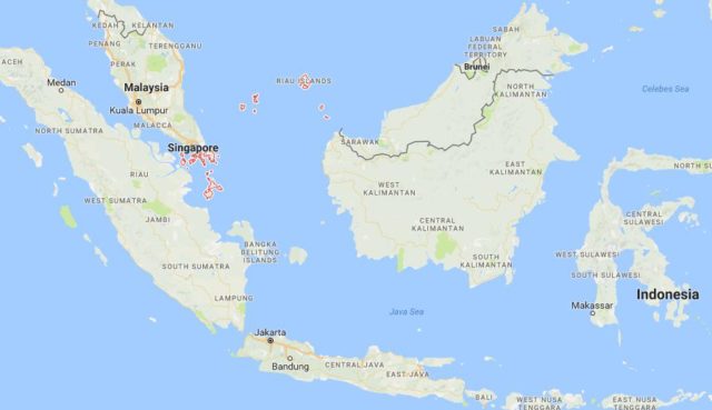 Location of Riau Islands on map Indonesia