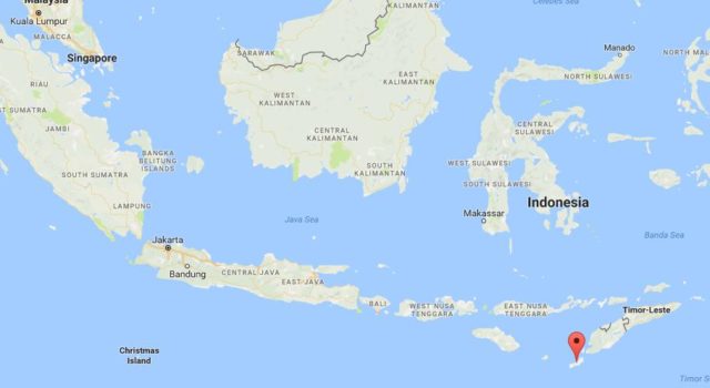 Location of Rote Island on map Indonesia
