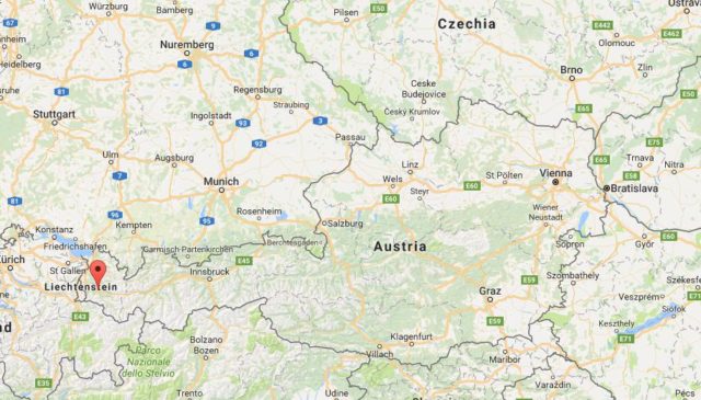 Location of Bludenz on map Austria