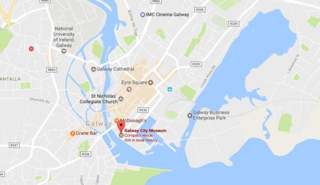 Location of City Museum on map Galway