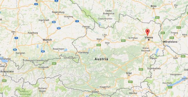 Location of Klosterneuburg on map Austria