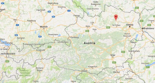 Location of Krems an der Donau on map Austria