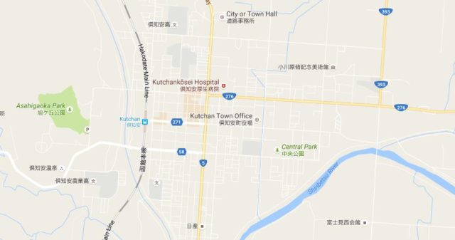 map-of-kutchan-japan