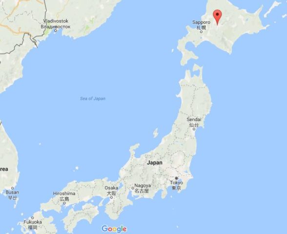 Location of Furano on map Japan