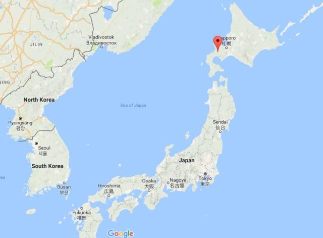 Location Niseko on map Japan