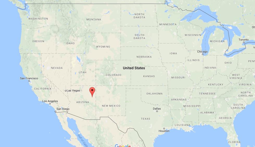 Where Is Petrified Forest On Map Usa