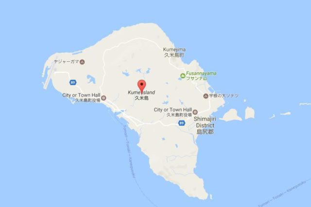 Map of Kume-Shina Japan
