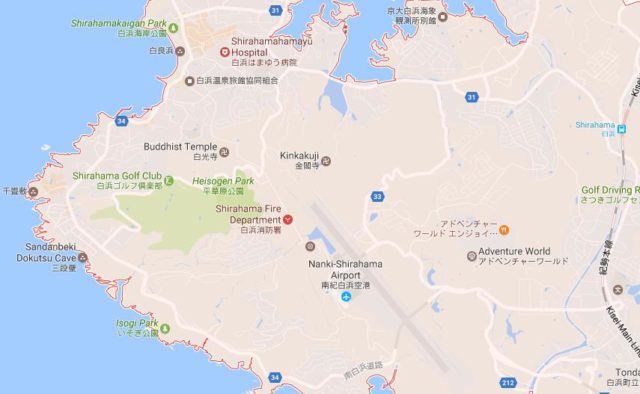 Map of Shirahama Japan