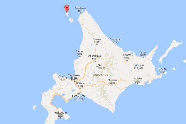 Location of Rebun and Rishri Islands on map Hokkaido