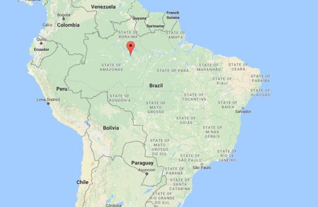 Location Anavilhanas Archipelago on map Brazil