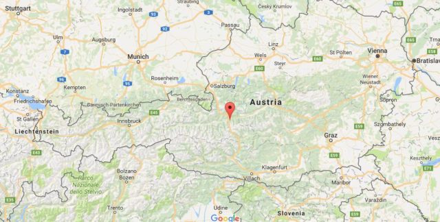 Location Arnoweg on map Austria