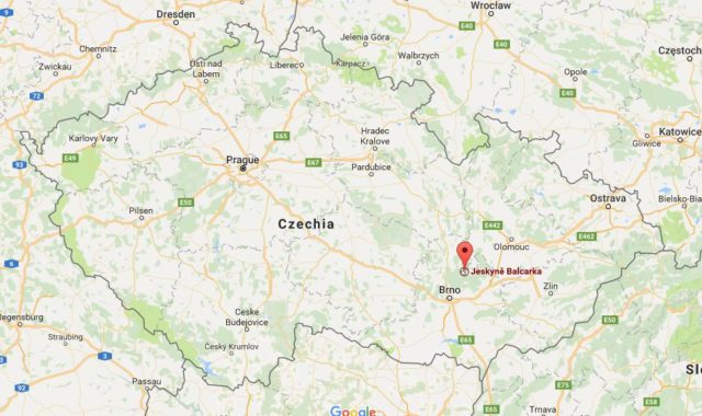 Location Balcarka on map Czech Republic