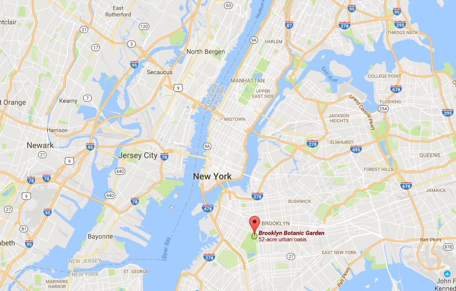 Where Is Brooklyn Botanical Garden On Map Of New York