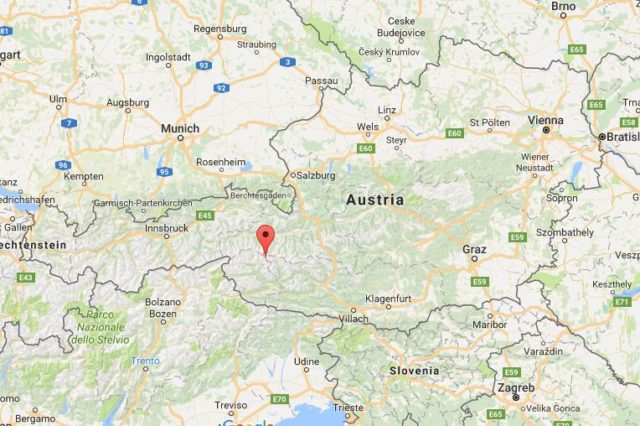 Location Grossglockner on map Austria