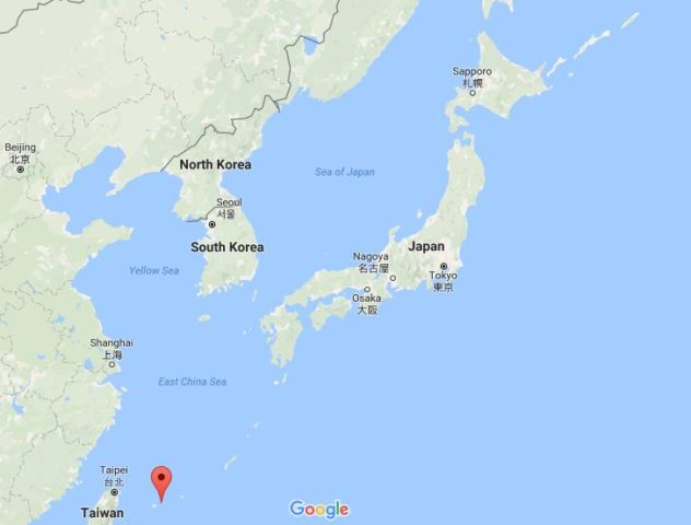 Location of Ishigaki Island on map Japan