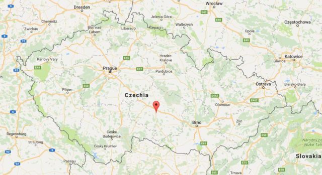 Location Jihlava on map Czech Republic