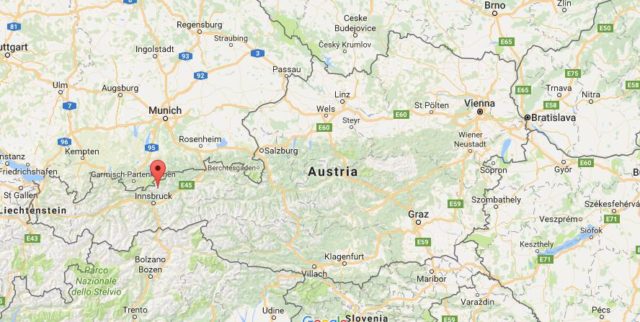 Location Karwendel on map Austria